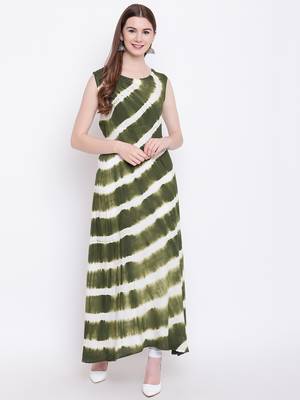 Green printed rayon ethnic-kurtis 1