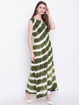 Green printed rayon ethnic-kurtis 4