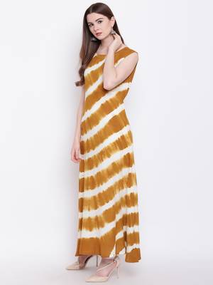 Mustard printed rayon ethnic-kurtis 3