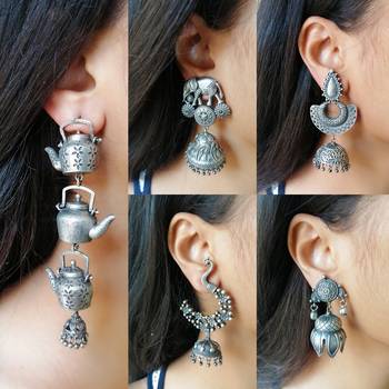 Silver earrings 1