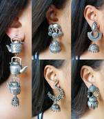 Silver earrings