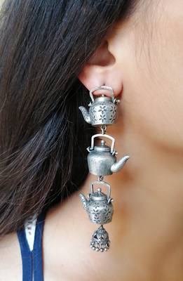 Silver earrings 1