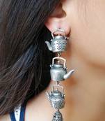 Silver earrings
