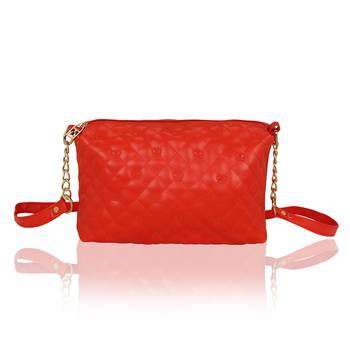 KLEIO Stylish Quilted Sling Bag for Girls / Women (Red) (EDK1038KL-RE) 1