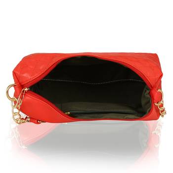 KLEIO Stylish Quilted Sling Bag for Girls / Women (Red) (EDK1038KL-RE) 4