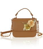 KLEIO Flower Embellished Designer Sling Hand Bag Stachel For Women / Girls