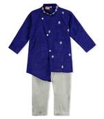 Motif Design Cross Cut Kurta Pajama