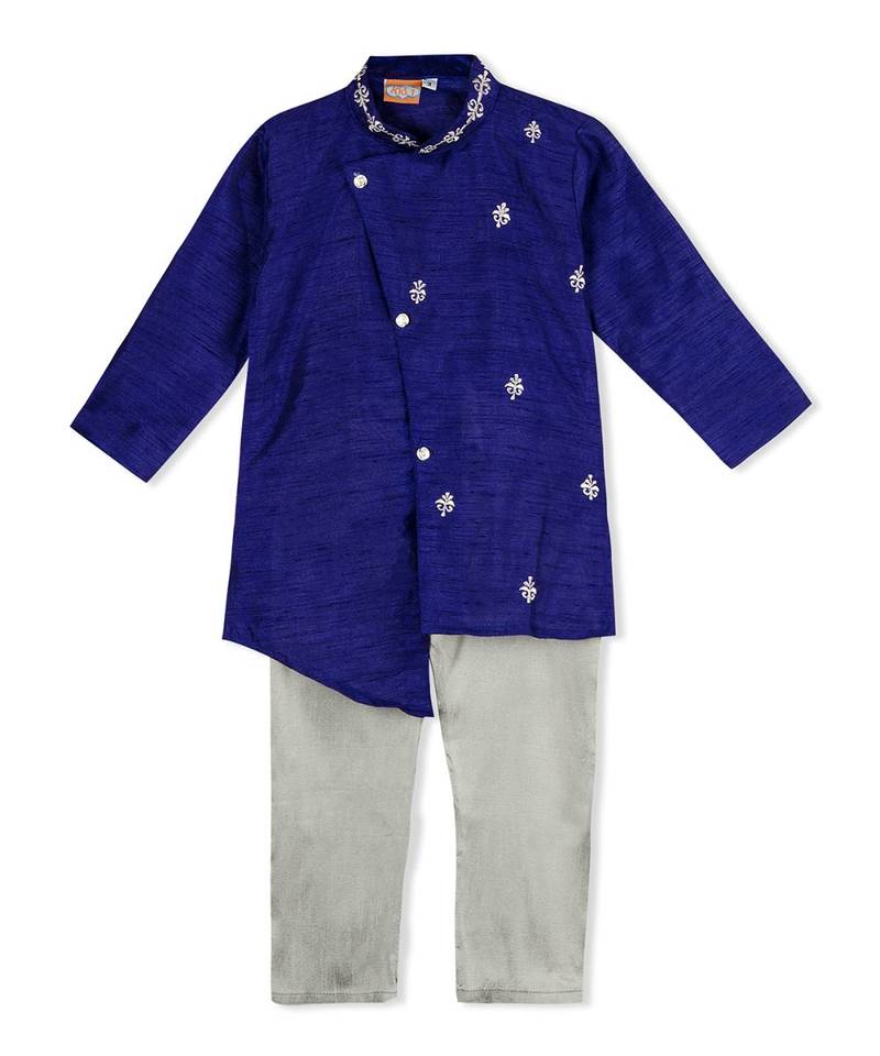 Motif Design Cross Cut Kurta Pajama