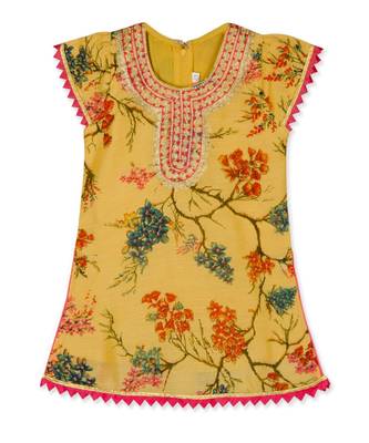 Printed Embroidred Neck Salwar Suit With Dupatta 3
