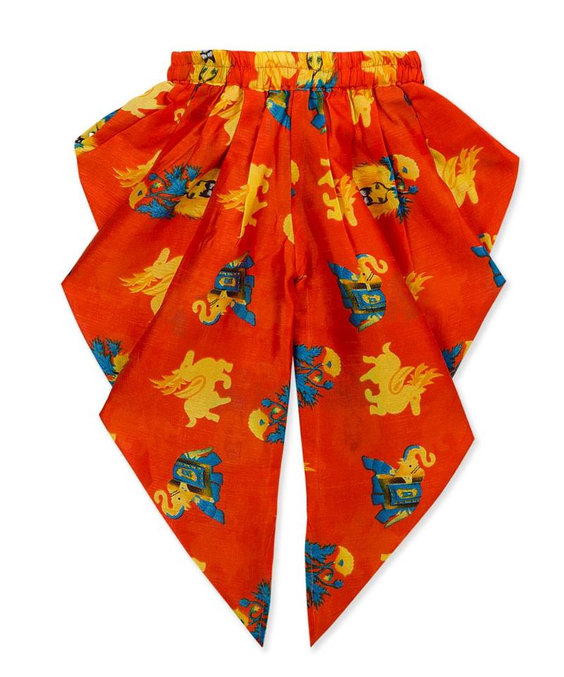 Stripe Choli With Dhoti Set