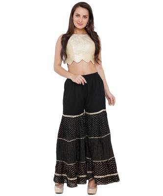 Women's Gold Dupion Silk Readymade Saree Blouse 4