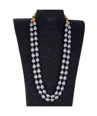 Grey Baroque Pearl Royal Look Beautiful Necklace 1
