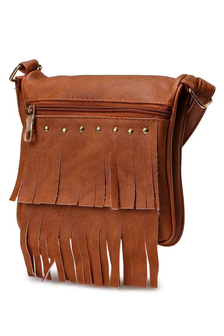 KLEIO Fringes Cross Body & Sling bag For Girls KLEIO 3132328