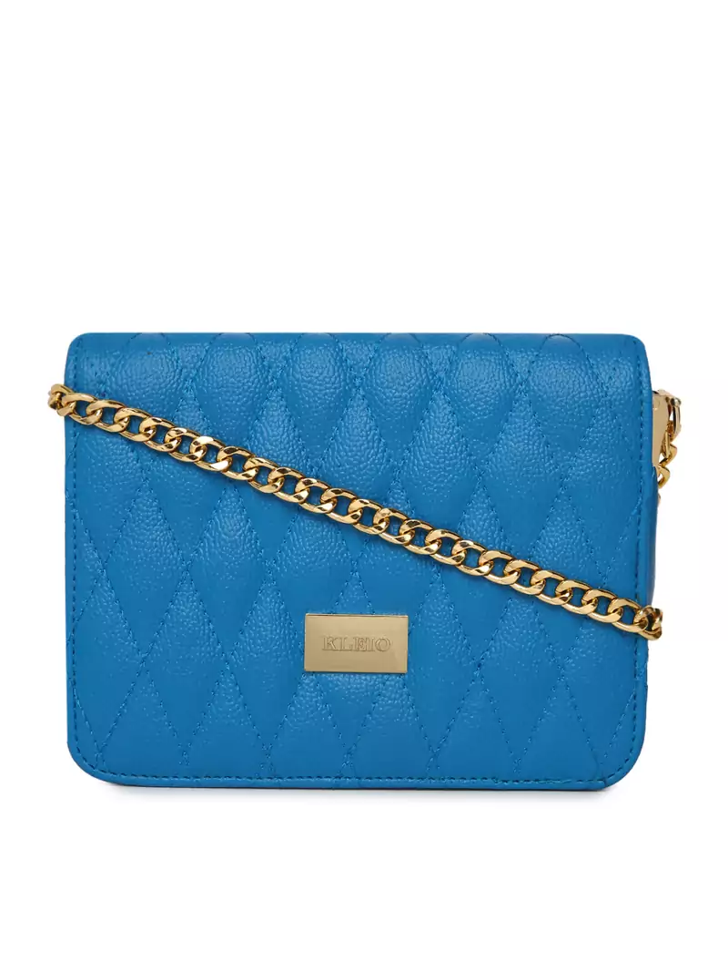 KLEIO Quilted Vibrant Cross Body Sling Hand Bag For Girls Women Ladies
