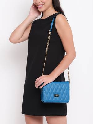 KLEIO Quilted Vibrant Cross Body Sling Hand Bag For Girls Women Ladies 5