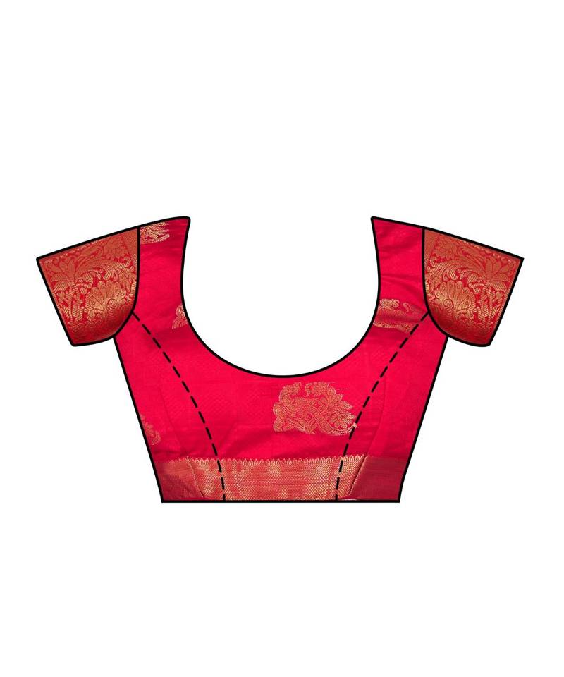 Green Woven Art Silk Saree With Blouse