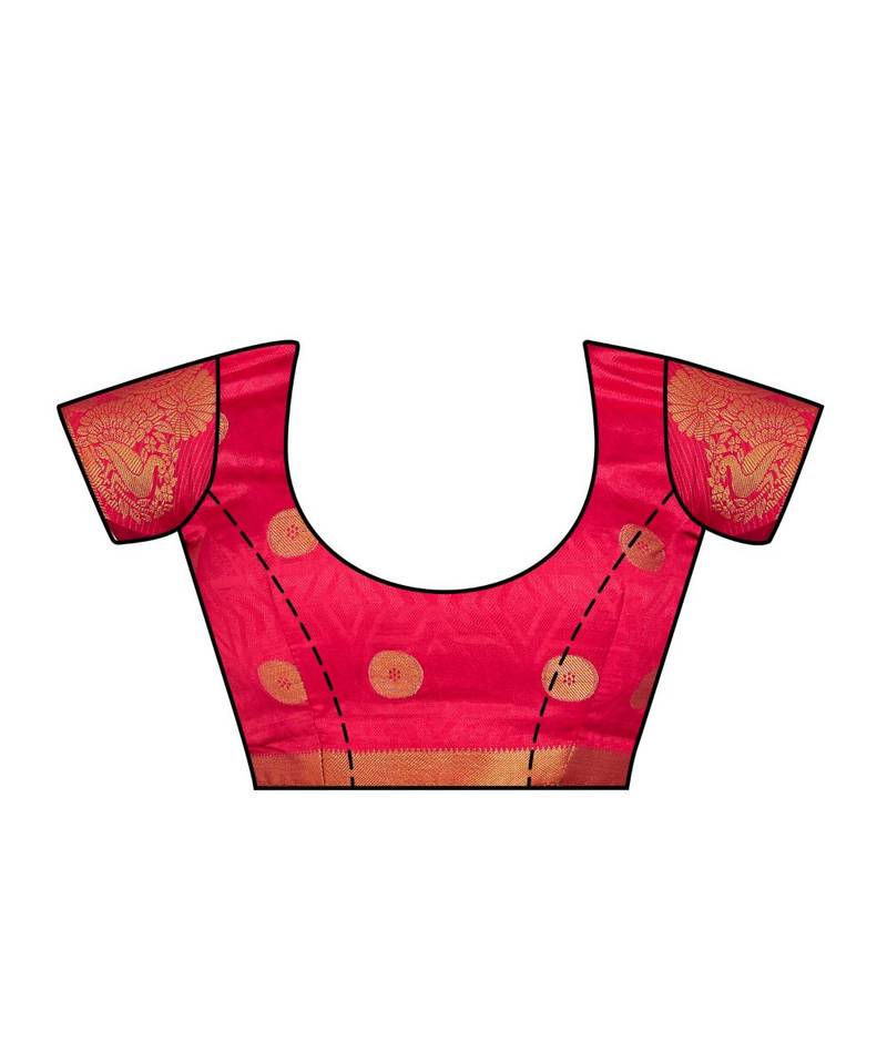 Green Woven Art Silk Saree With Blouse