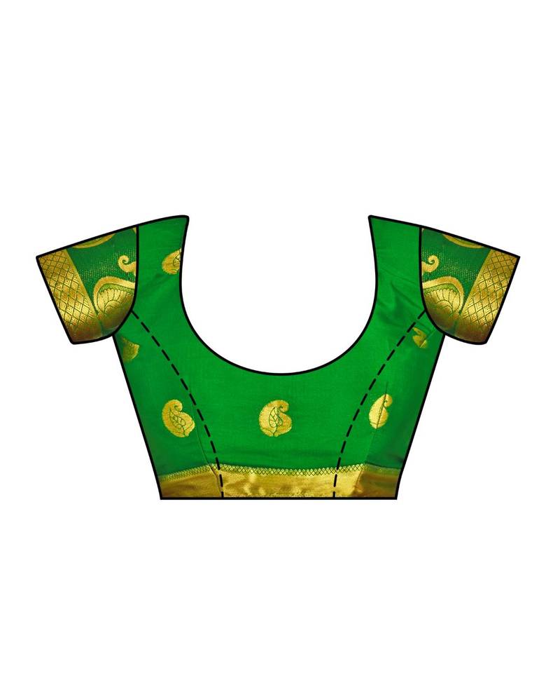 Purple Woven Crepe Saree With Blouse