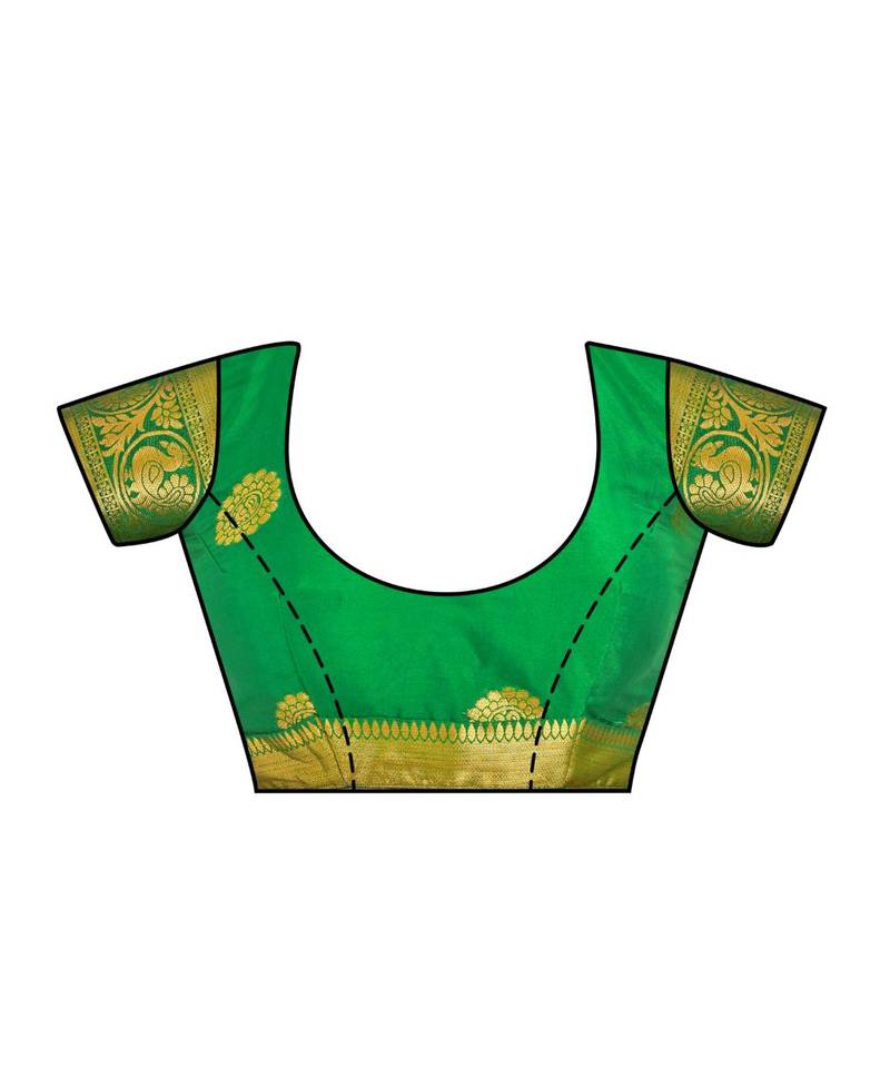 Off White Woven Crepe Saree With Blouse