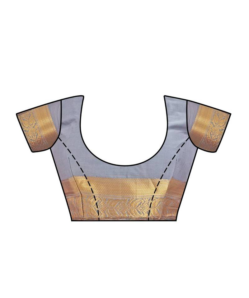 Pink Woven Crepe Saree With Blouse