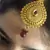 Pearl Maroon polki maang tikka
