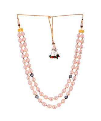 Pink Baroque Pearl Royal Look Beautiful Necklace 2