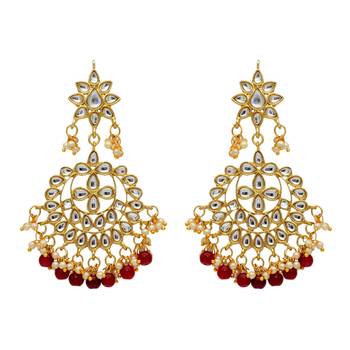 Maroon danglers-drops 1