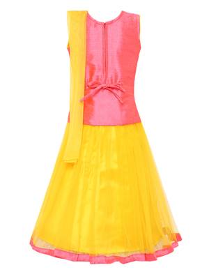 Yellow Silk Blend Lehnga Choli 2