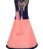 Pink Silk Blend Lehnga Choli