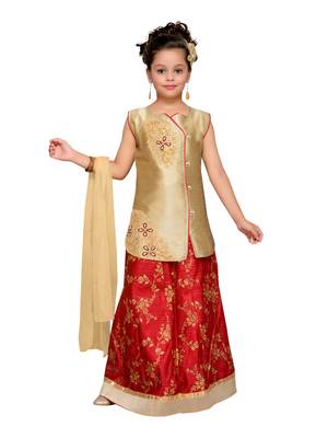 Yellow Silk Blend Lehnga Choli 1