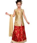 Yellow Silk Blend Lehnga Choli