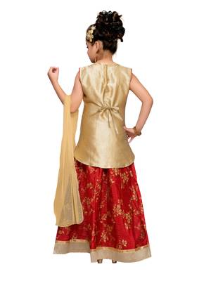 Yellow Silk Blend Lehnga Choli 3
