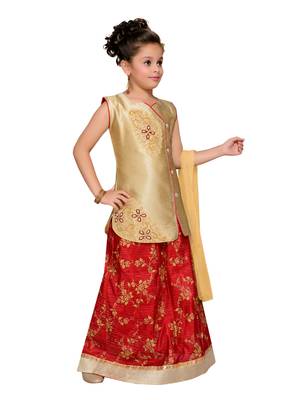 Yellow Silk Blend Lehnga Choli 5
