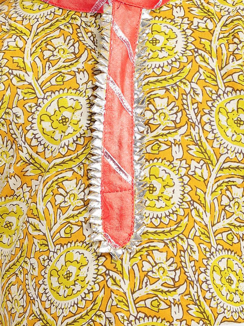 Boys Jaipuri Print Cambric Cotton Dhoti Kurta