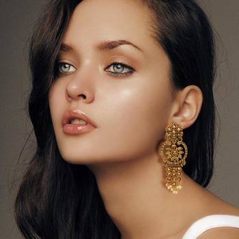 Gold Danglers Drops 2