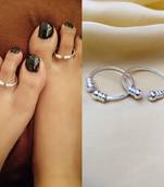 Silver toe-rings