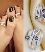 Silver toe-rings
