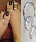 Silver toe-rings