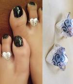 Silver toe-rings
