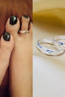 Silver toe-rings