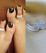 Silver toe-rings