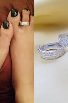 Silver toe-rings
