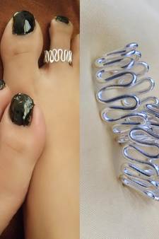 Silver toe-rings