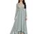 Grey Embroidered Faux Georgette Salwar