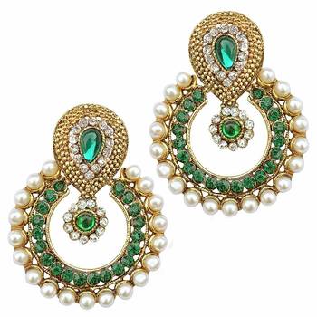 Green chandbali 1