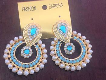 Turquoise chandbali 2