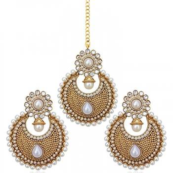White maang teeka necklace-sets 1