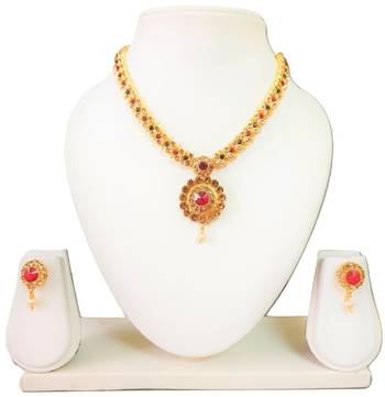 Maroon necklaces 1