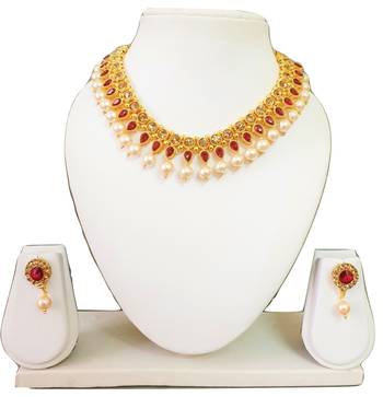 Maroon necklaces 1