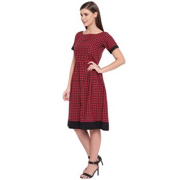 Red printed cotton maxi-dresses 3
